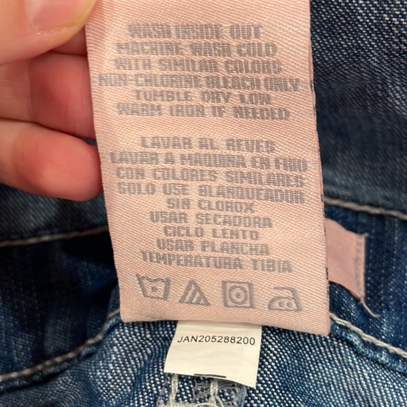 New jean shorts overalls, size 10, never worn - Picture 4 of 4